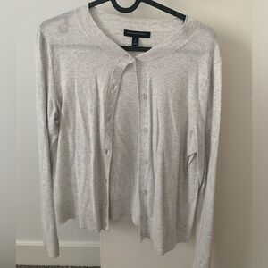 Banana Republic Light Gray Cardigan